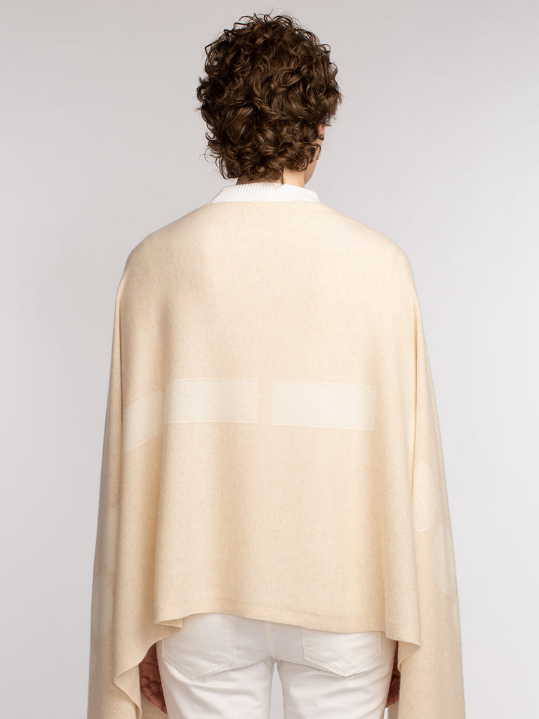 Marconi Cashmere "LOVE" Travel Wrap – Sand/Ivory
