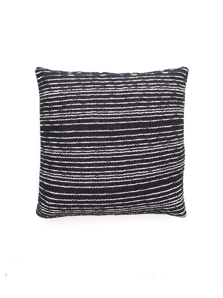 Thoreau Knit Pillow Cover - Black