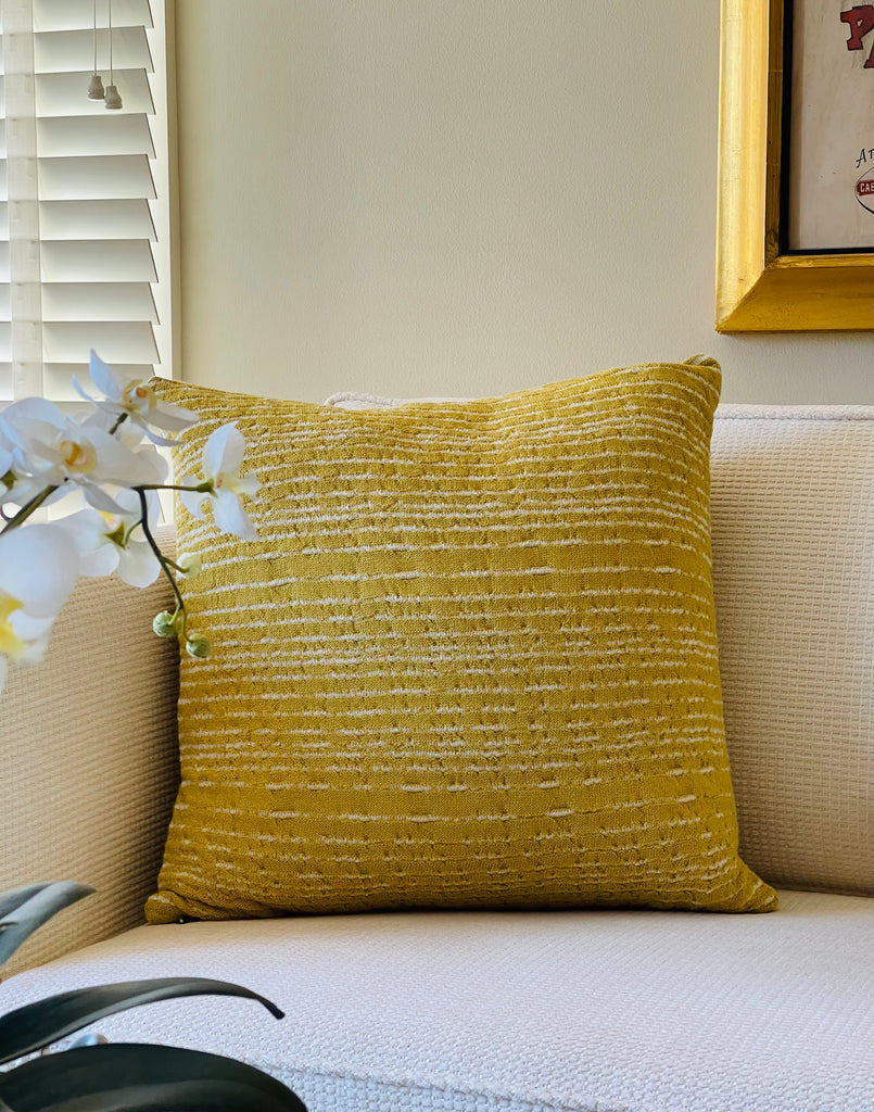Thoreau Knit Pillow Cover - Golden Berry