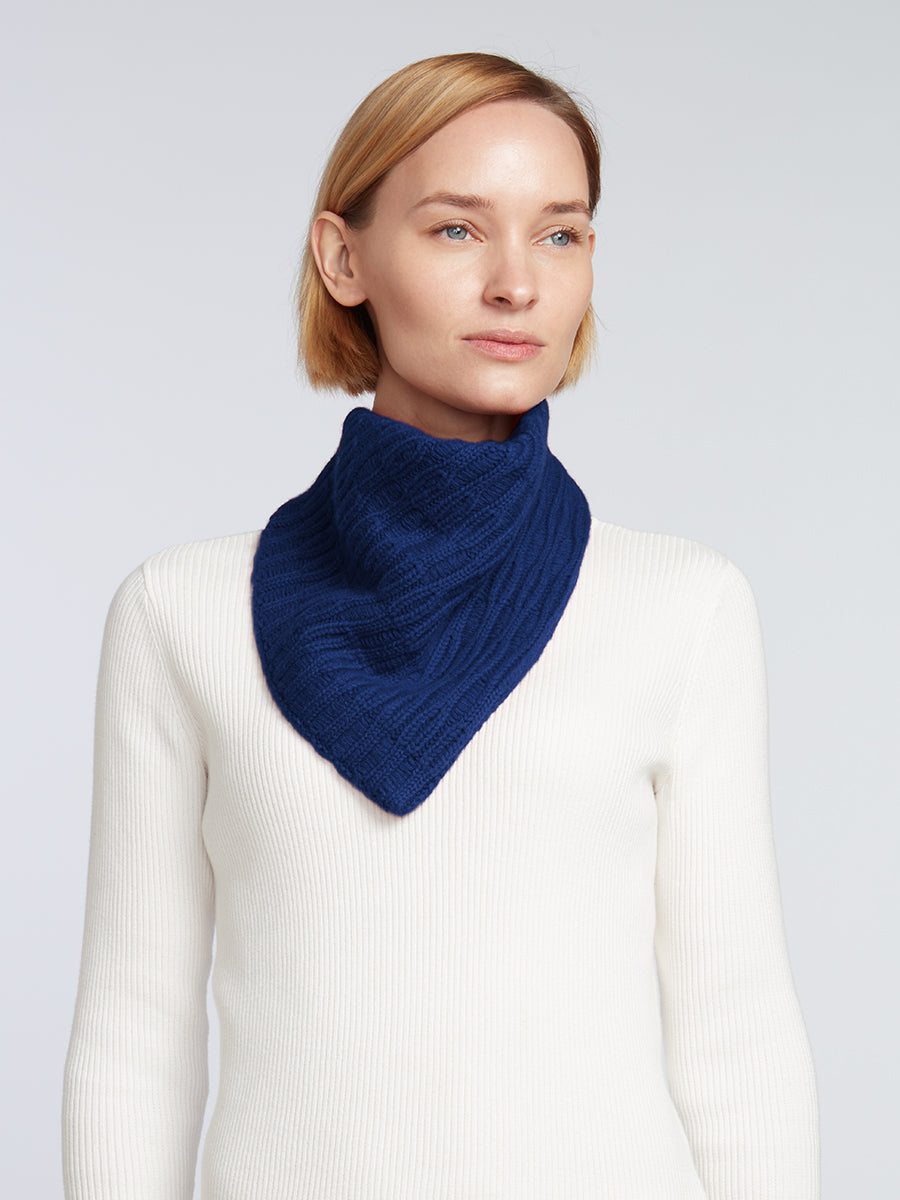 Navy cashmere scarf womens best sale
