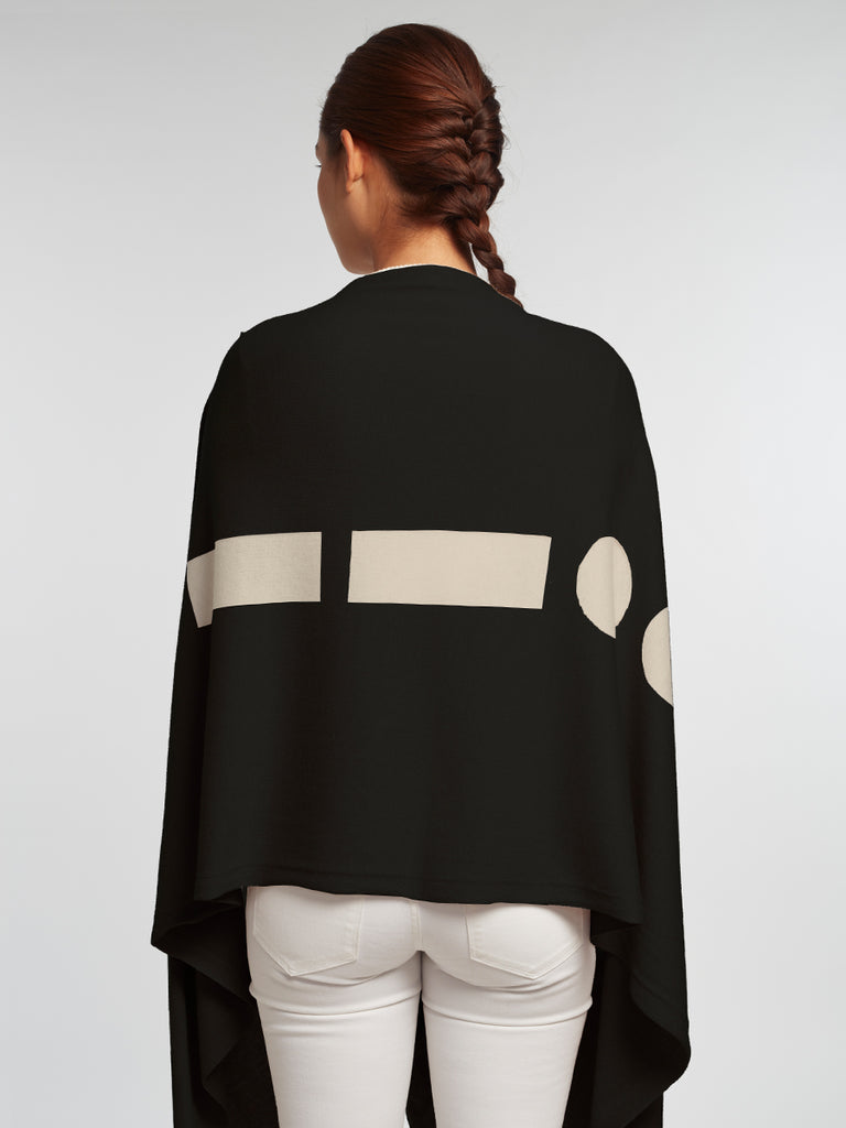 Marconi Eco "HUG" Travel Wrap - Black/Cream
