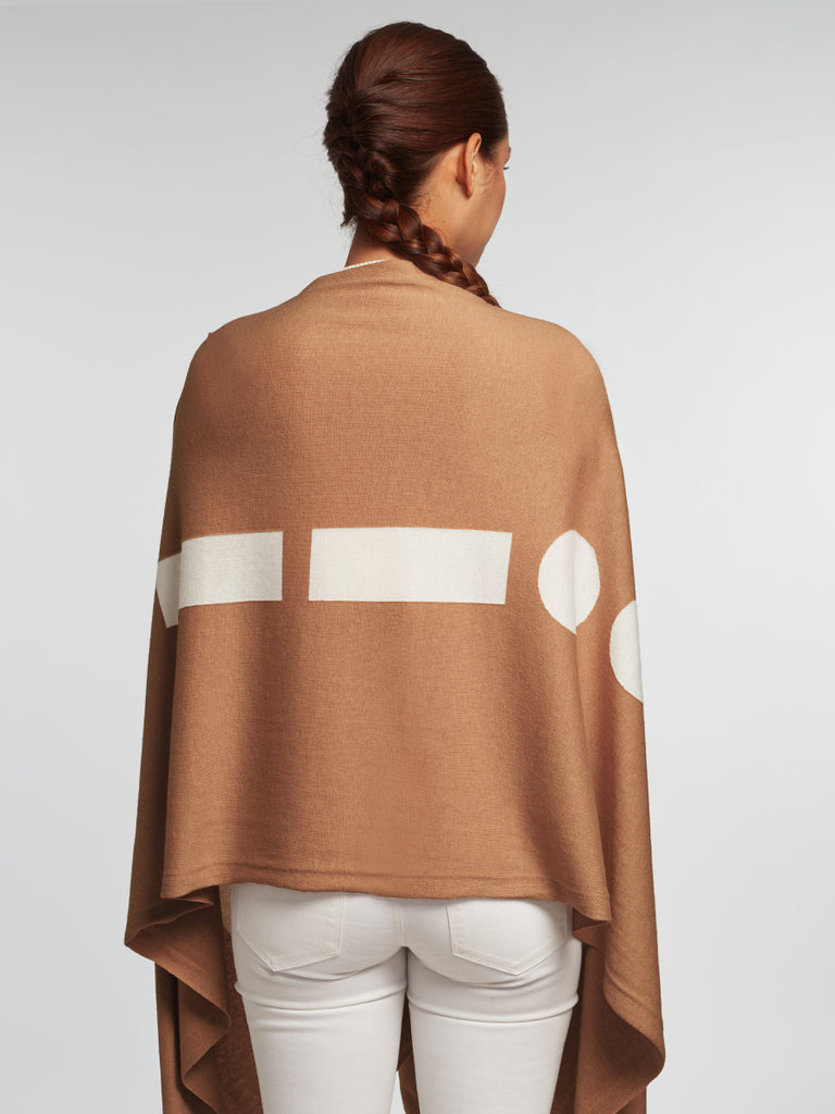 Marconi Eco "HUG" Travel Wrap - Camel/Ivory