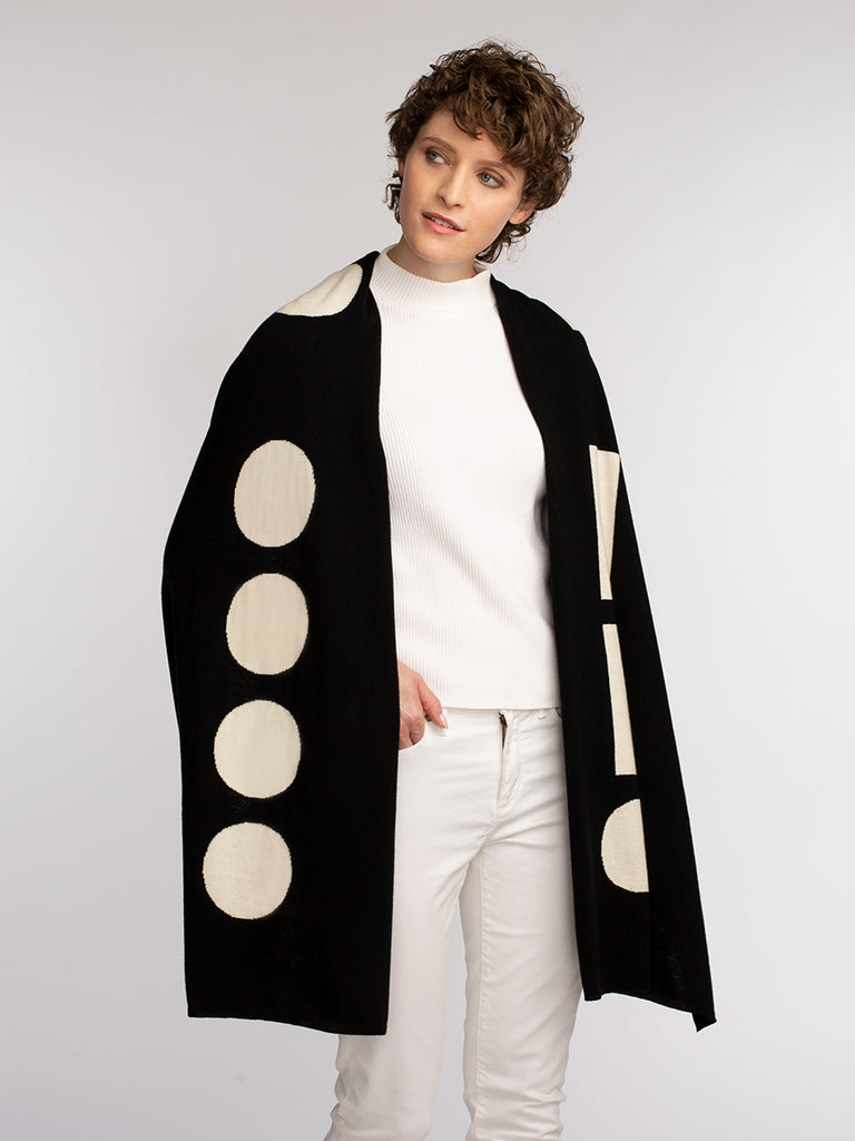 Marconi Eco "HUG" Travel Wrap - Black/Cream
