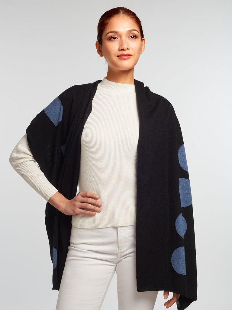 Best Women's Travel Wrap | Luxury Shawl Accessory in Black