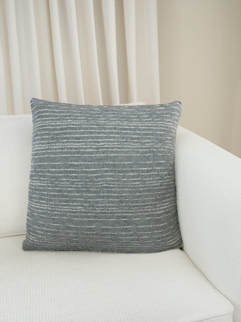 Thoreau Knit Pillow Cover - Cedar Grey
